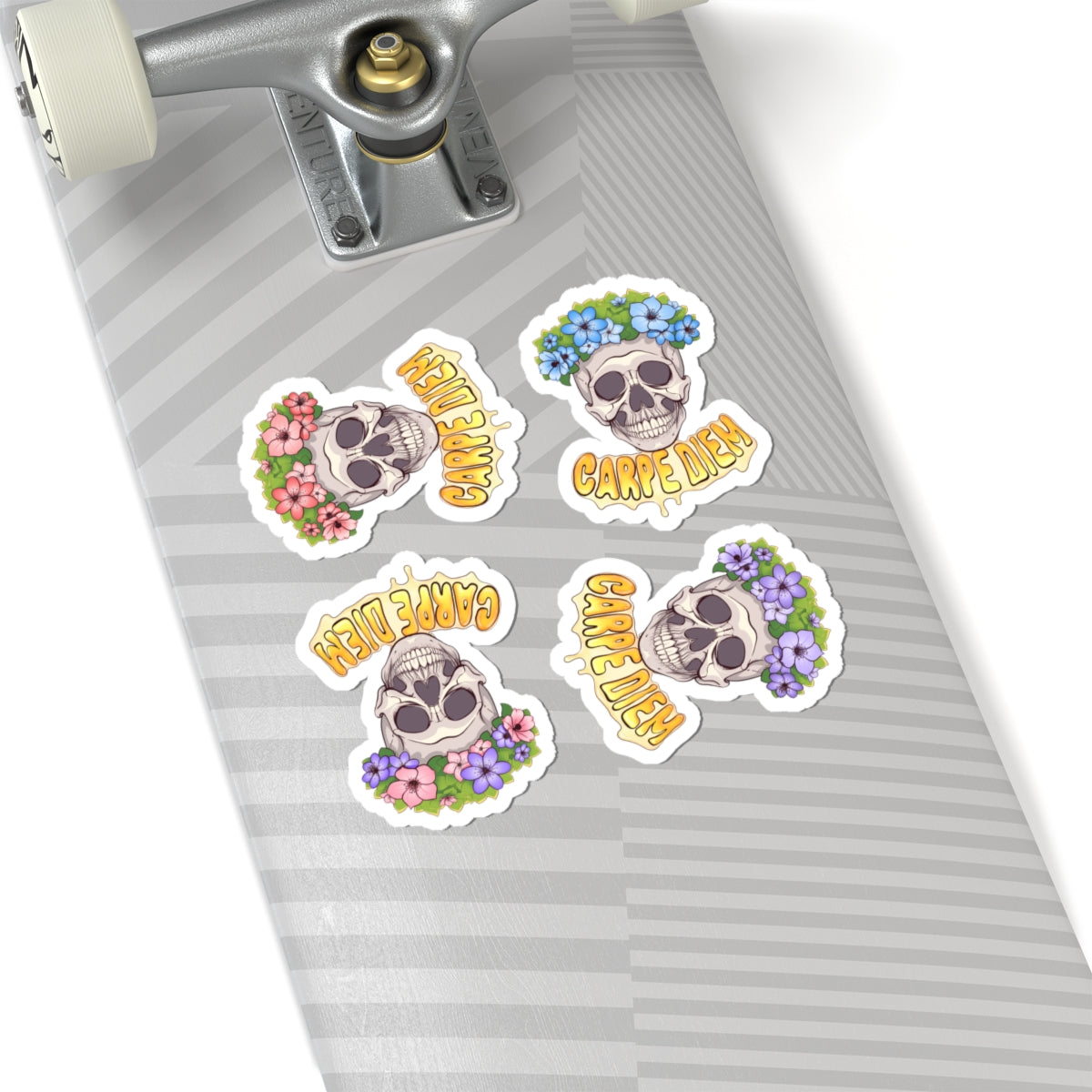 4x "Joyful Skull" Kiss-Cut Stickers (4 options)