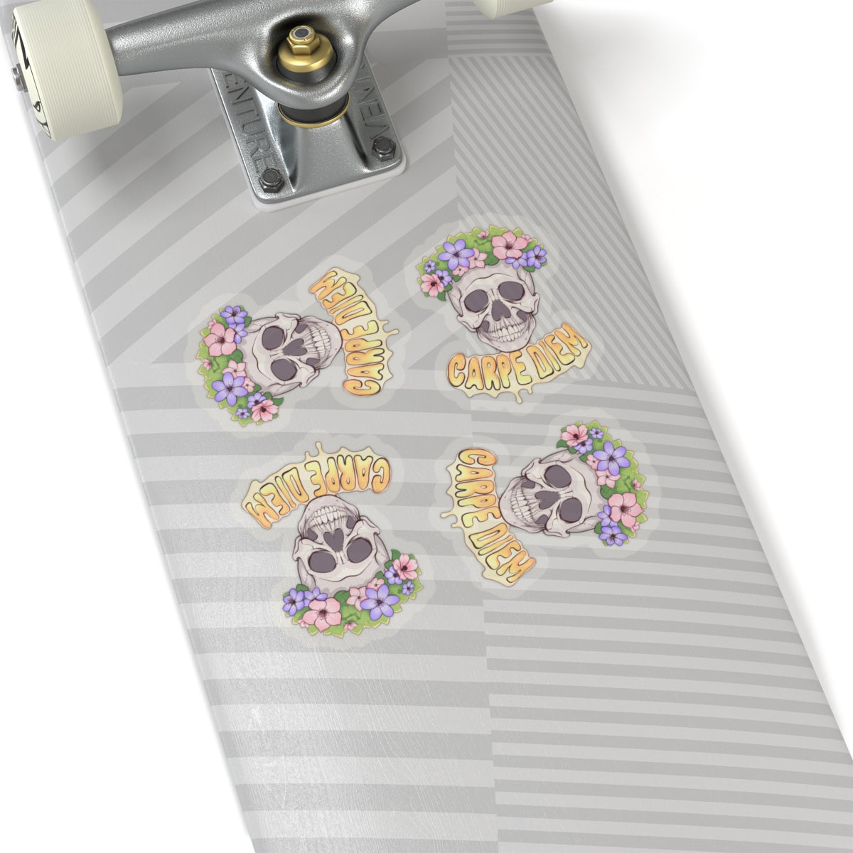 4x "Joyful Skull" Kiss-Cut Stickers (1 option)