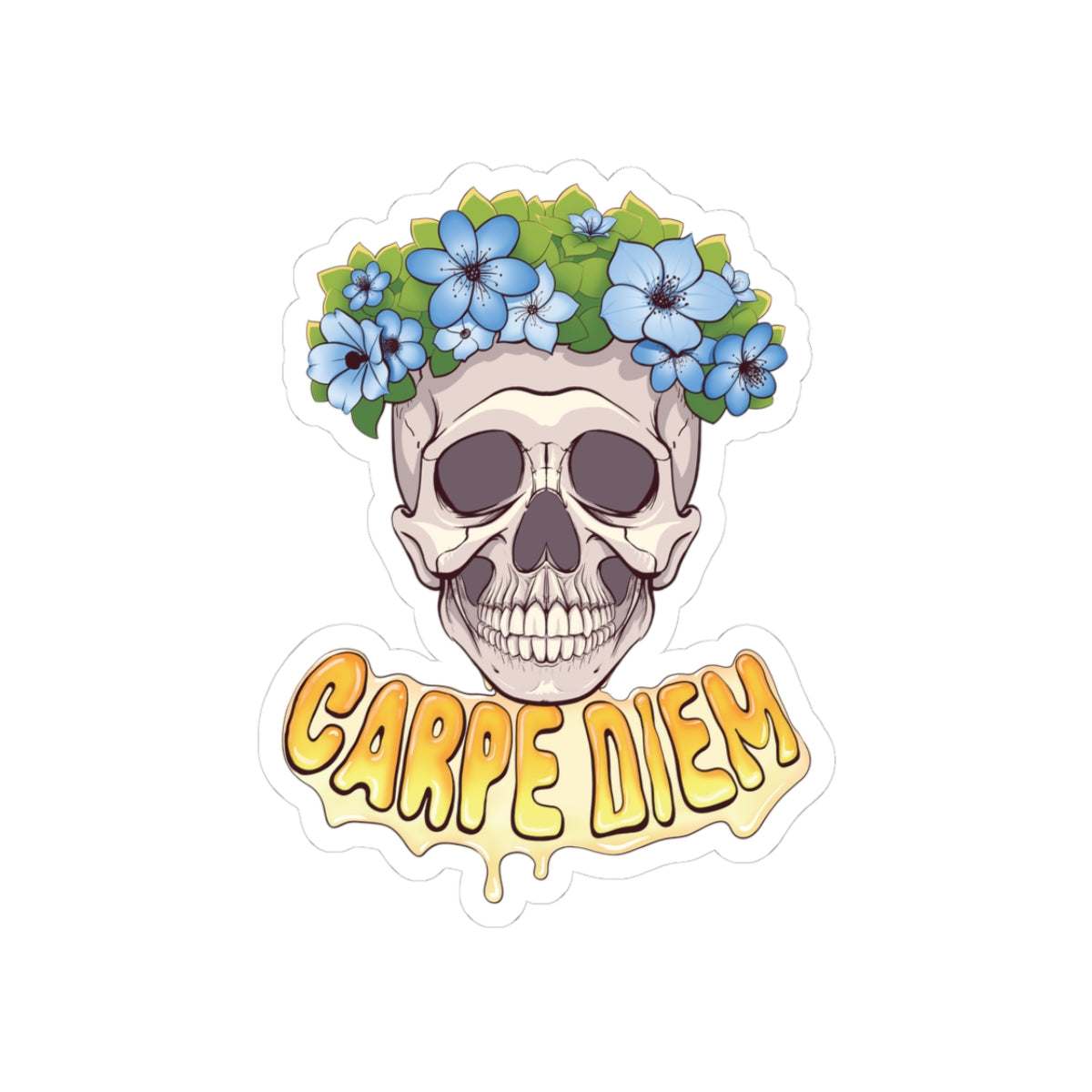 "Joyful Skull" (Ukraine) Kiss-Cut Stickers