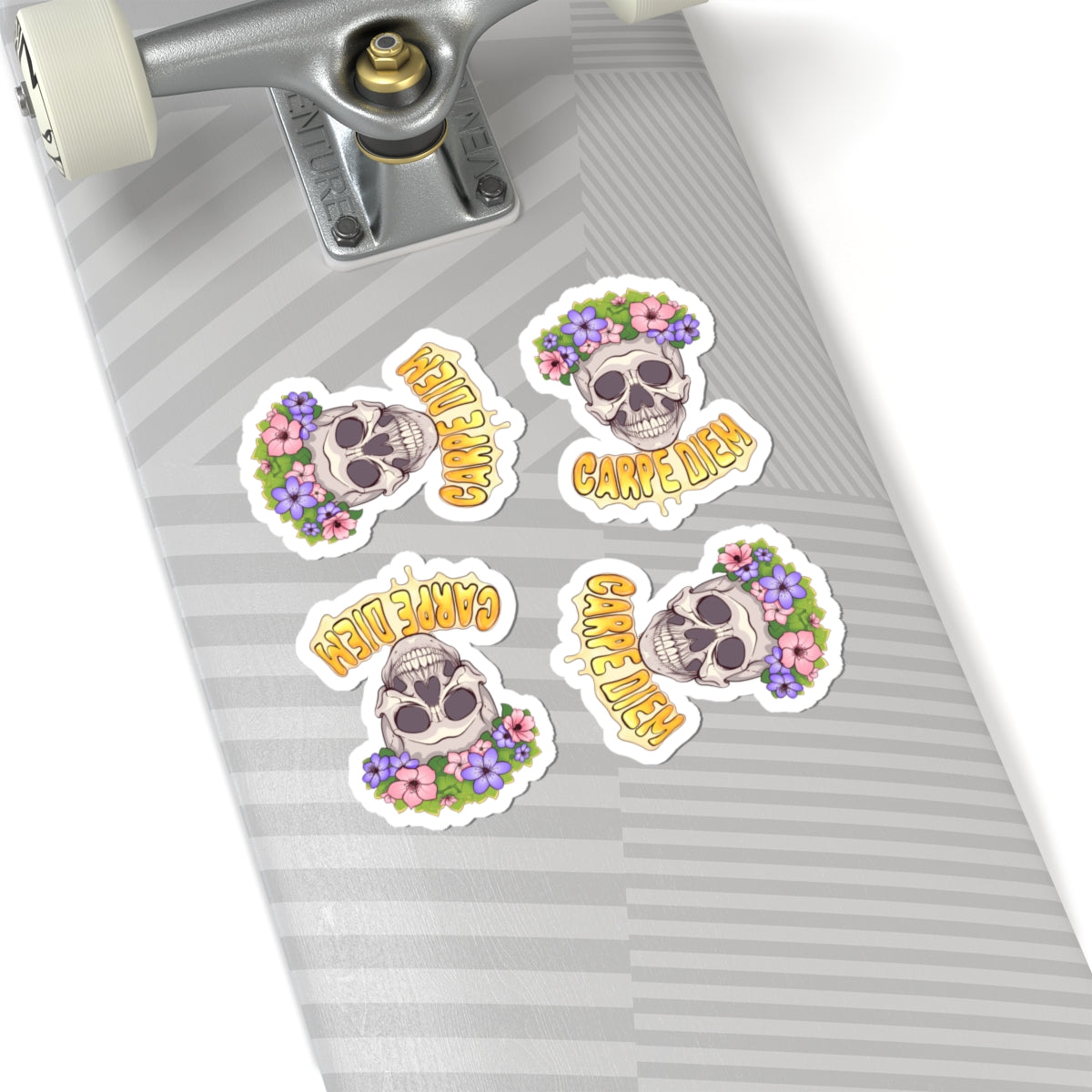 4x "Joyful Skull" Kiss-Cut Stickers (1 option)