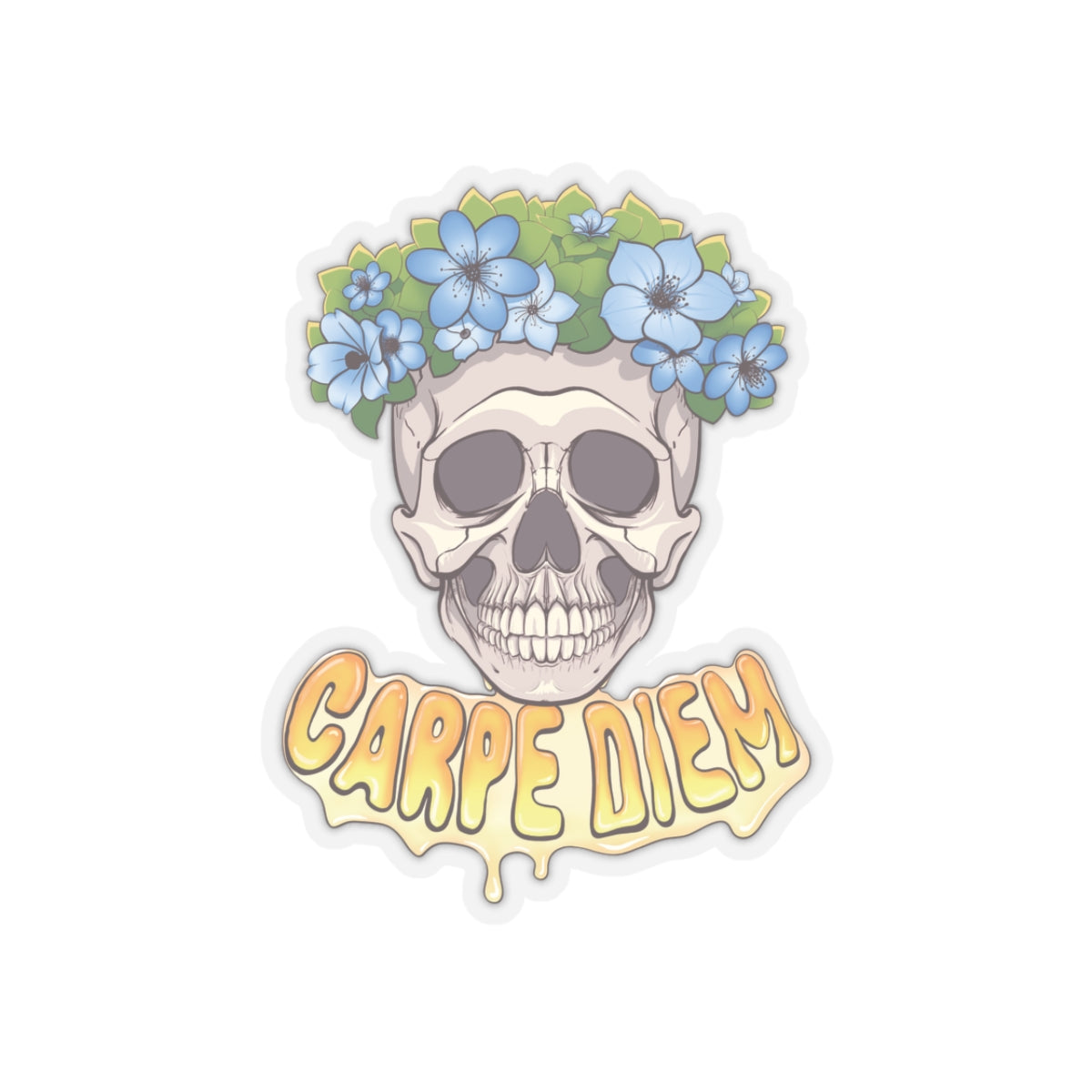 "Joyful Skull" (Ukraine) Kiss-Cut Stickers