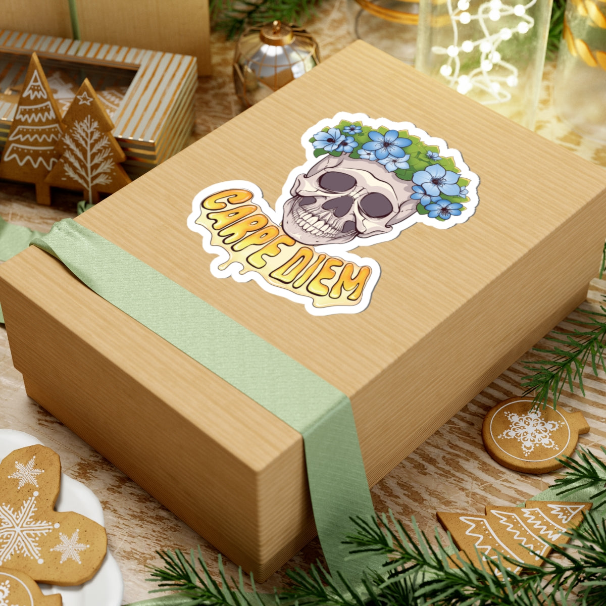 "Joyful Skull" (Ukraine) Kiss-Cut Stickers